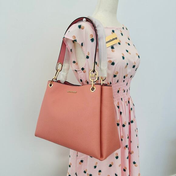 Michael Kors Purse Trisha large triple gusset shoulder bag primrose - Picture 12 of 12